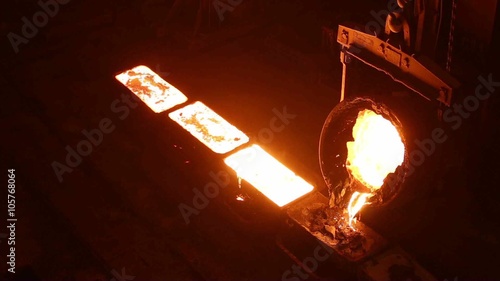 The production of iron in Russia in the hangar