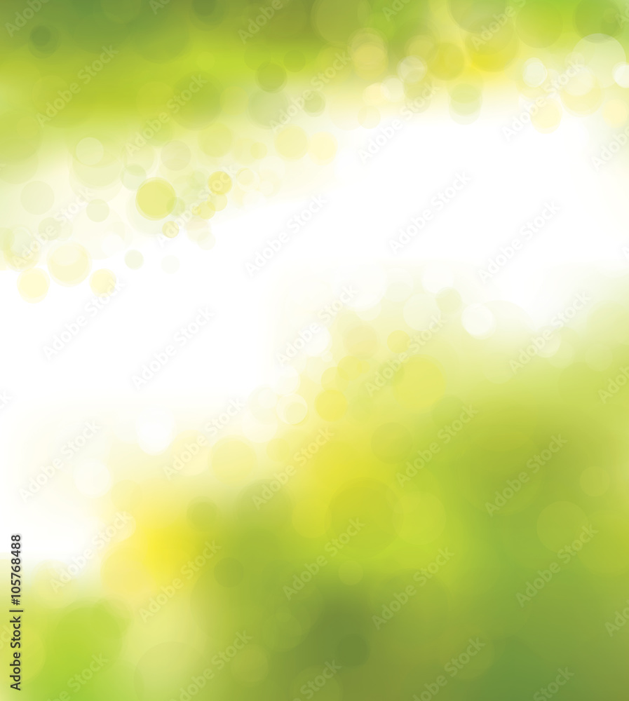 Vector green lights, bokeh background. Vector green lights, bokeh background.