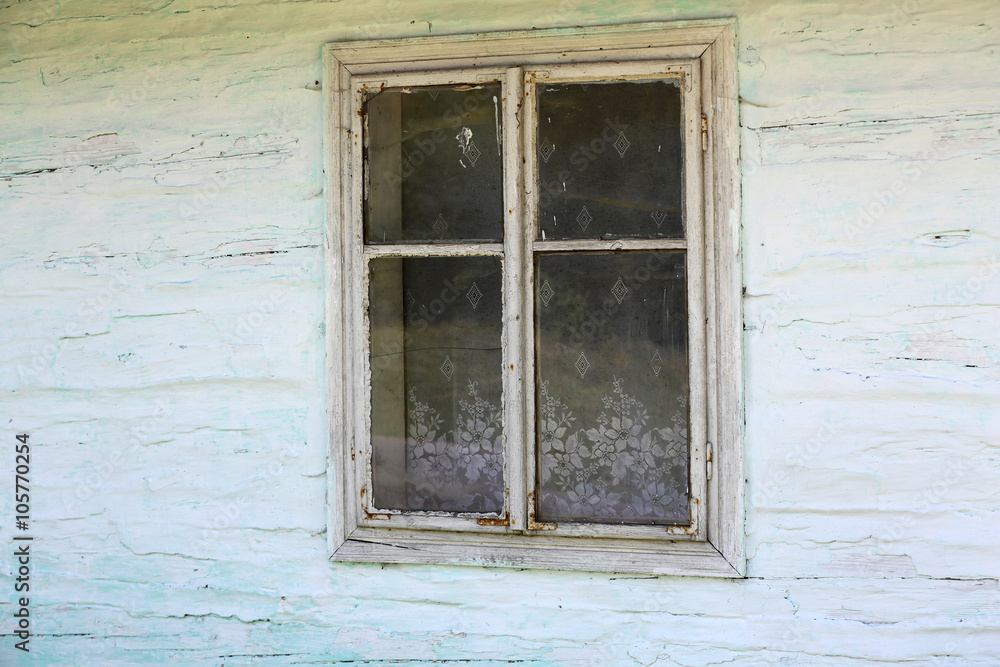 Boarded Window of an Abandoned White House Boarded Window of an Abandoned White House