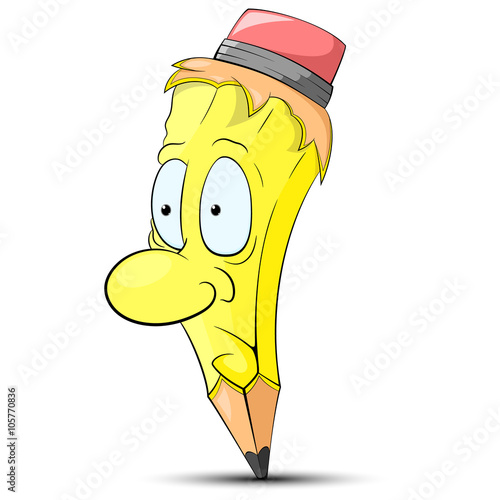 Vector of a cartoon pencil