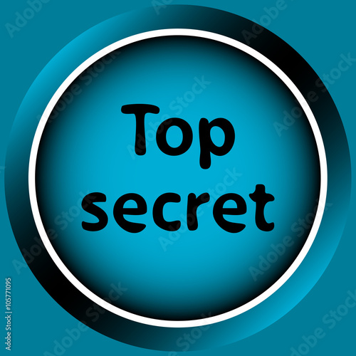 Icon top secret black