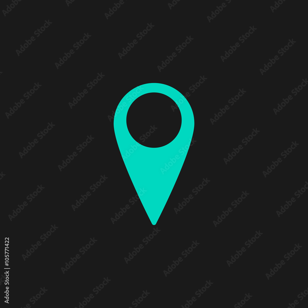Mark icon, pointer. vector illustration Mark icon, pointer. vector illustration