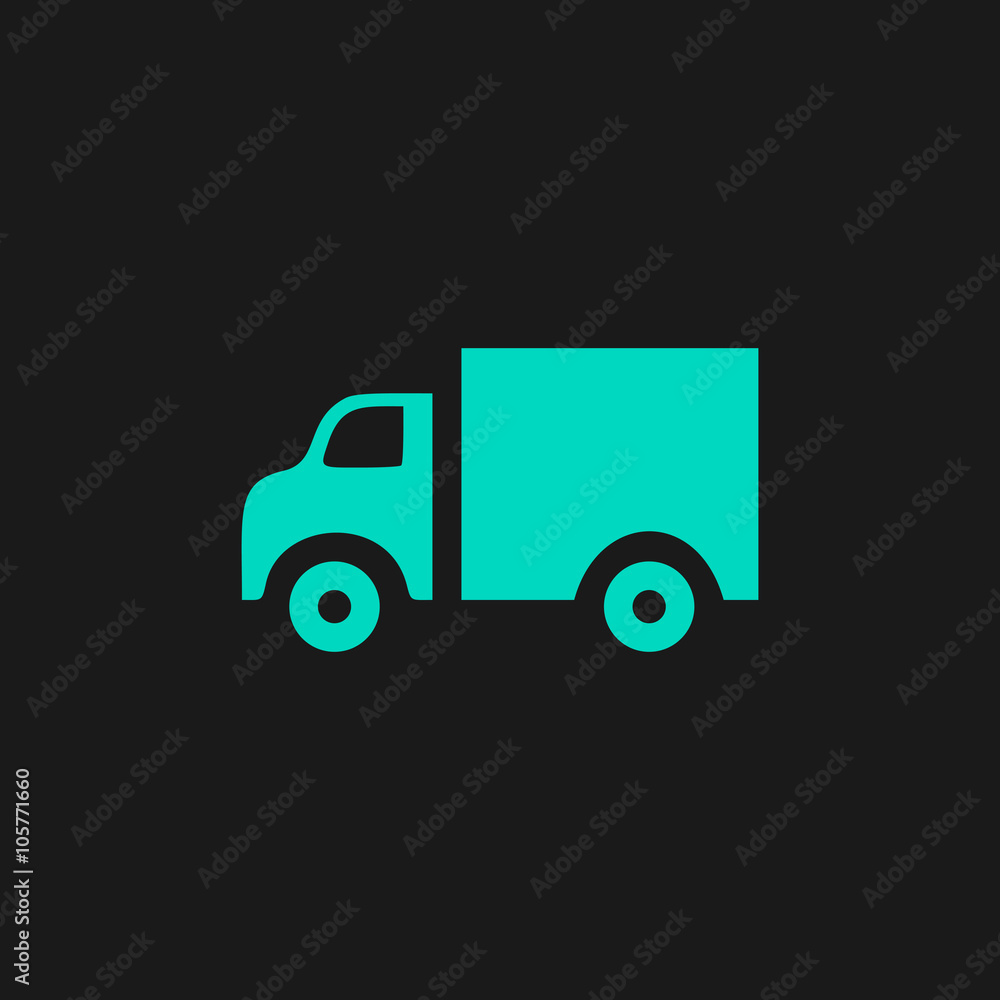 Truck flat icon Truck flat icon