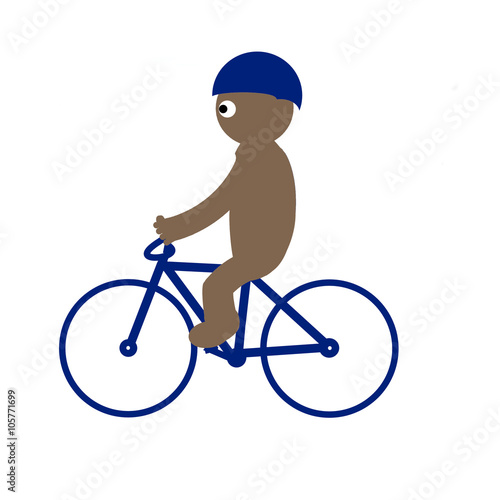Kippy riding bicycle