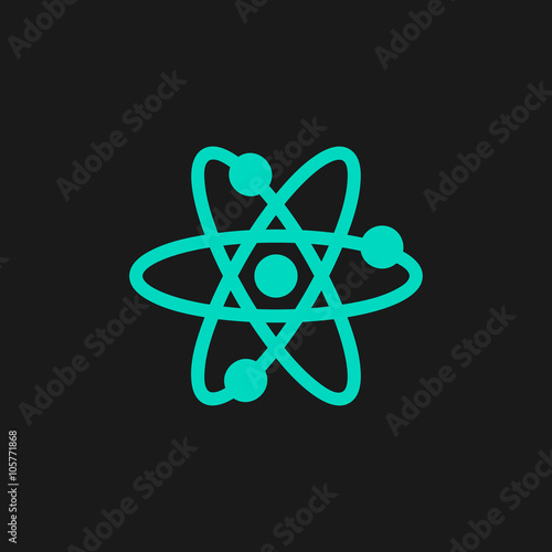 Vector atom icon