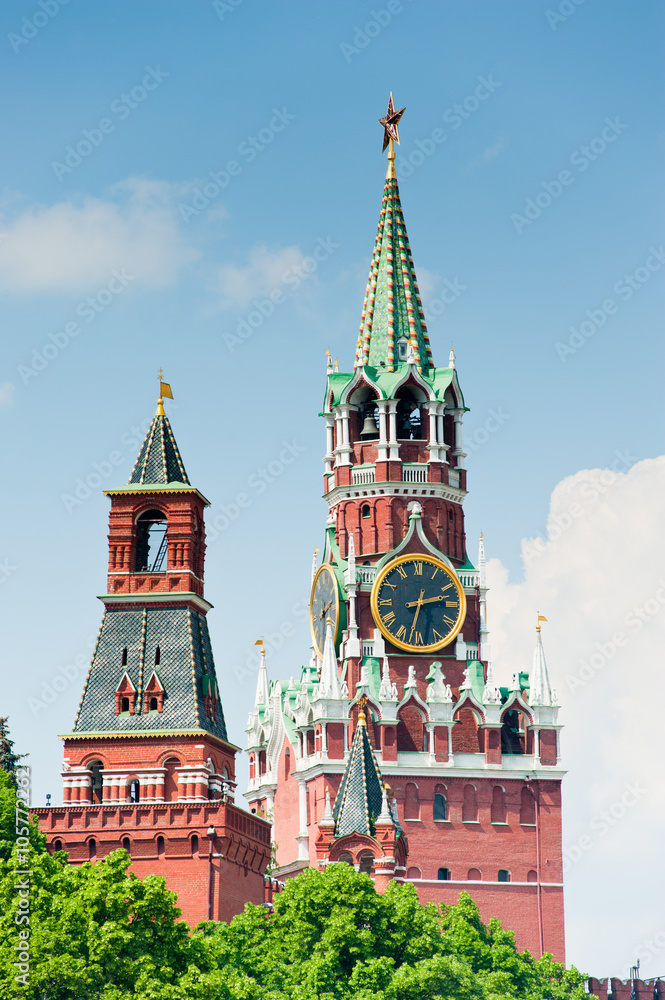 Spasskaya Tower. Kremlin. Moscow. Russia