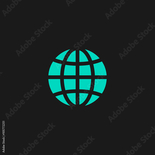 Earth Globe Emblem