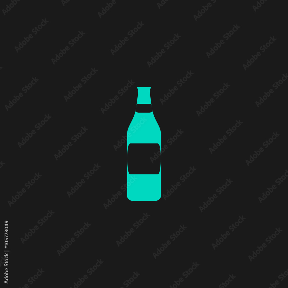 Bottle of beer - vector illustration Bottle of beer - vector illustration