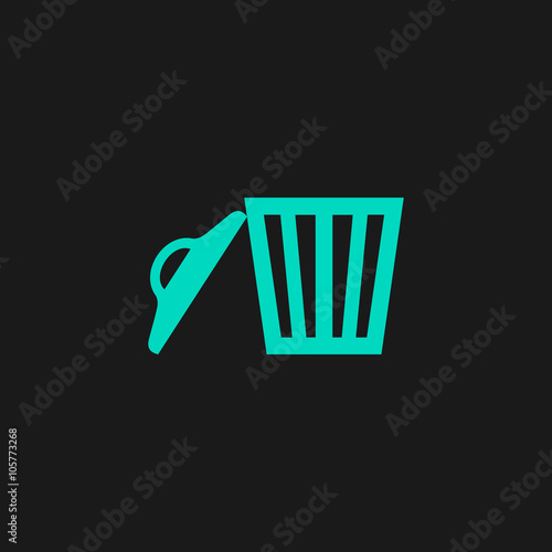 Trash can. Vector illustration