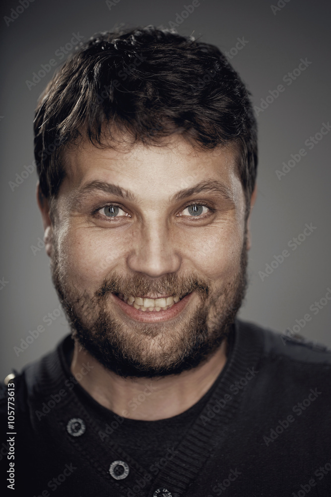 Fototapeta premium Portrait of emotional man
