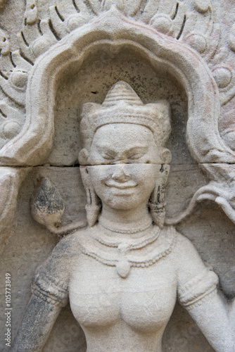 Apsara dancer  Preah Khan  Cambodia