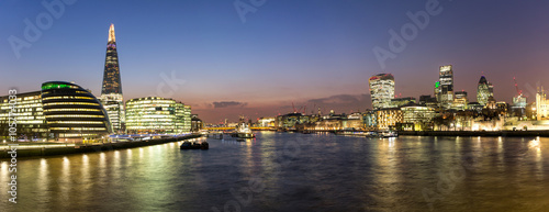 Panorama über die City von London