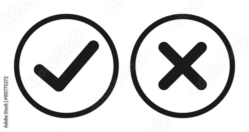 Checkmark Cross Icons