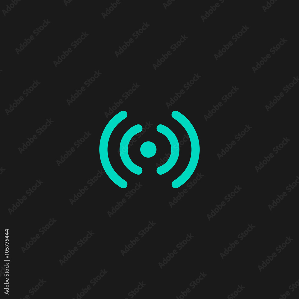 Wireless Network icon. Wifi zone. Signal