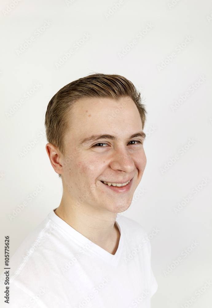 portrait of cute teenage boy portrait of cute teenage boy
