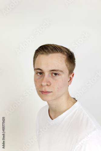 portrait of cute teenage boy © travelview
