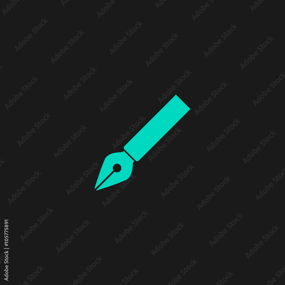 fountain pen vector icon fountain pen vector icon