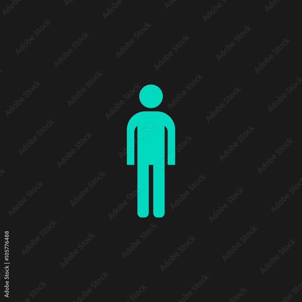 Man icon. Vector. Man icon. Vector.