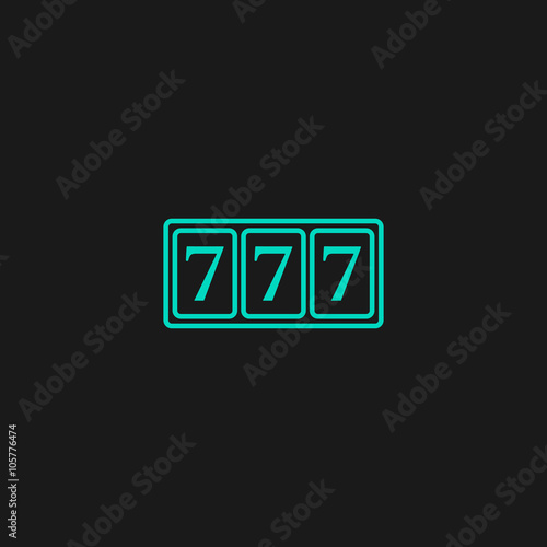 Simple icon 777.