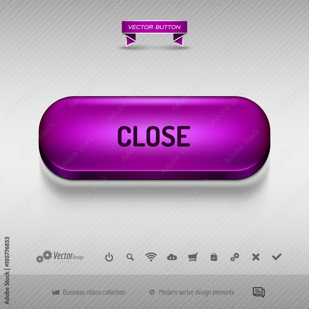 Purple button for webdesign or app. Vector design elements. Purple button for webdesign or app. Vector design elements.