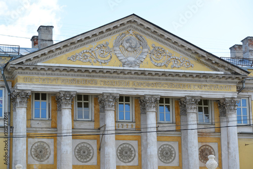 Demidov city estate, Gorokhovsky lane, now  Institute of Geodesy and Cartography Engineers in Moscow, Russia photo