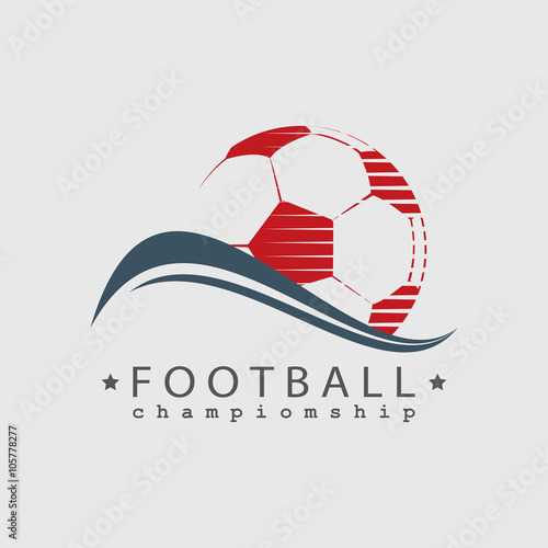 Football  Soccer championship logo