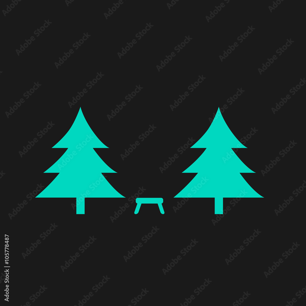 Fototapeta premium Camping among the trees
