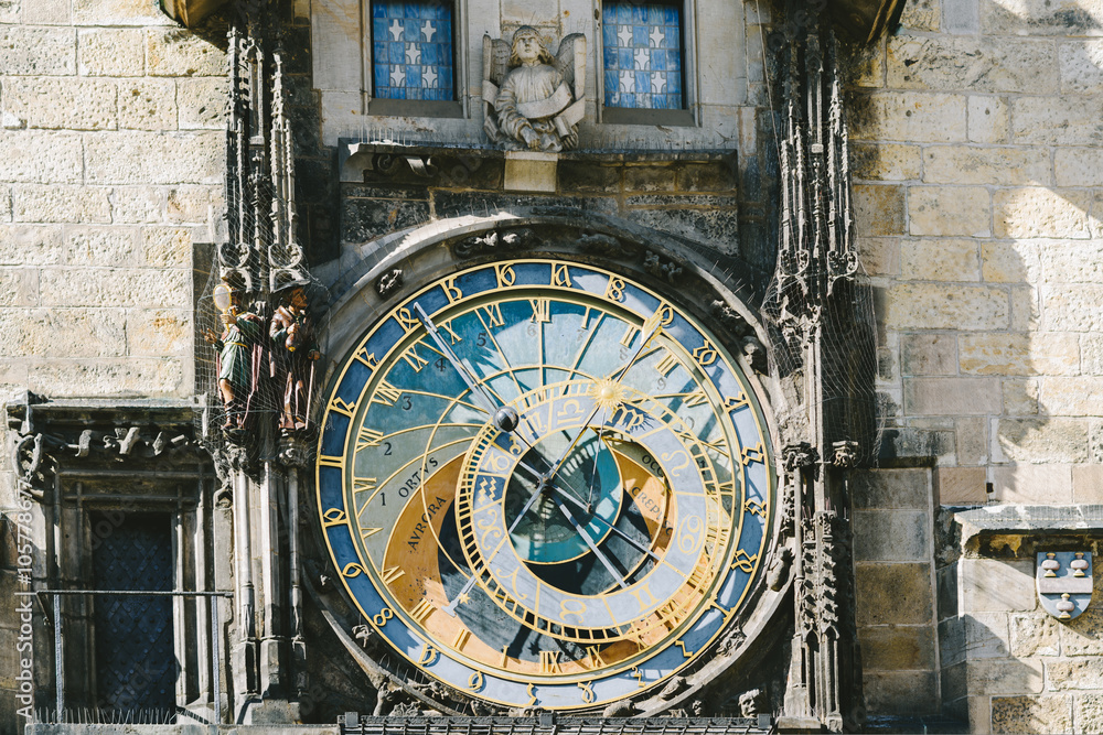 Obraz premium Very old Prague Astronomical Clock, Prague Orloj