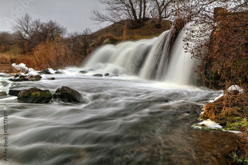 Fototapeta Naklejka Na Ścianę i Meble -  river view with waterfall