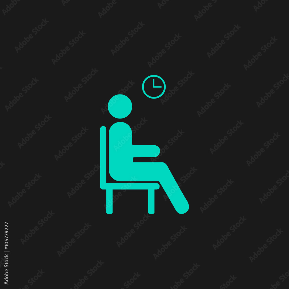 Waiting flat icon Waiting flat icon