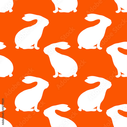 rabbit silhouette pattern