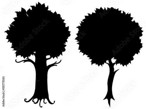 tree silhouette vector