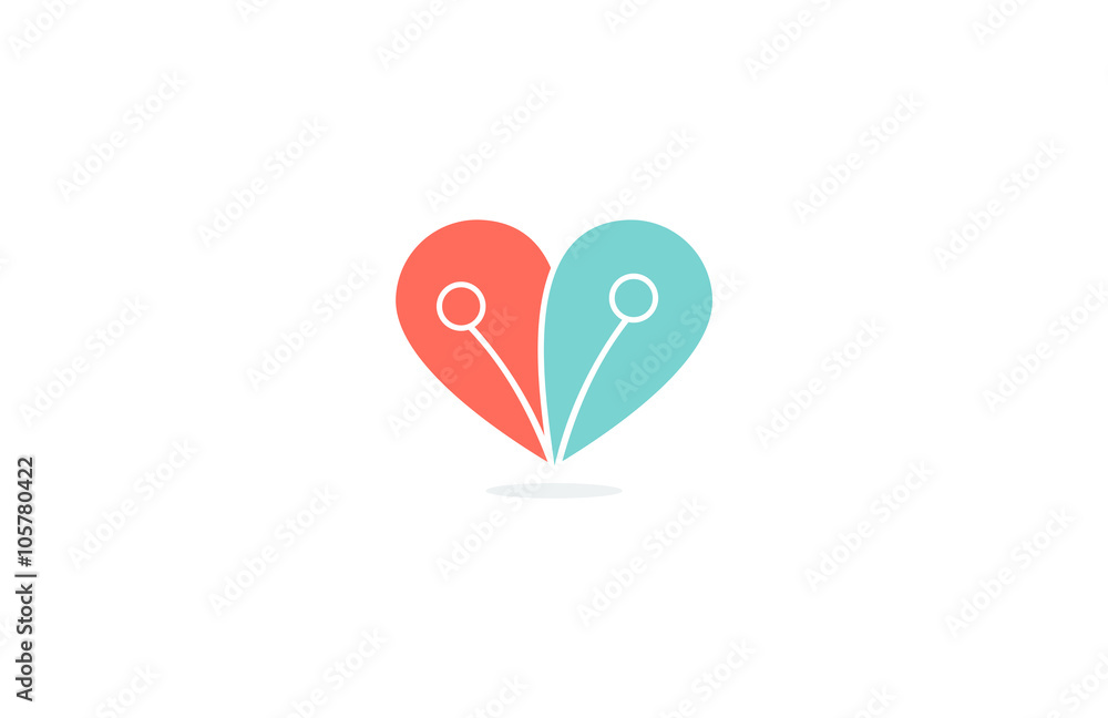 heart love connection logo heart love connection logo