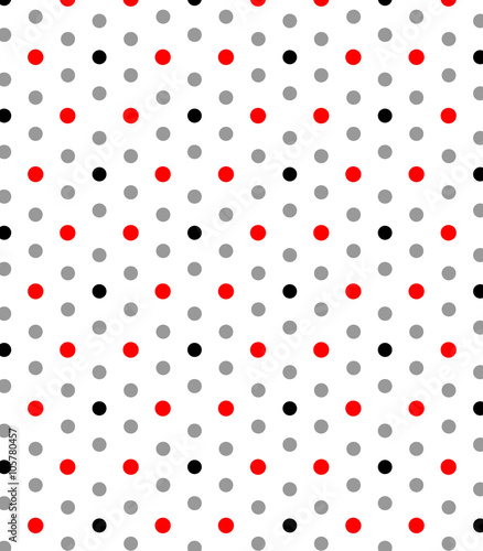 Vertically Black Red And Gray Dotted Pattern