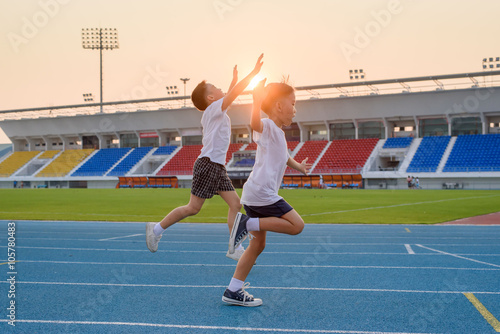Running boy