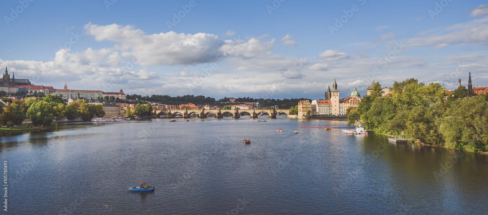 Fototapeta premium Prague cityscape, autumn 