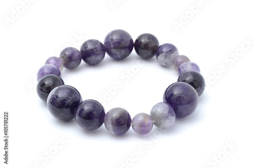 Purple bracelet isolated