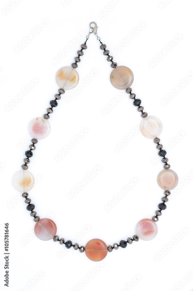 beads from natural stones isolated beads from natural stones isolated