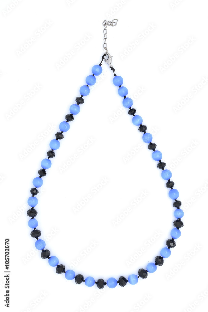 beads from natural stones isolated