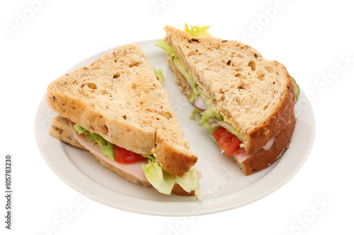 Granary bread sandwich