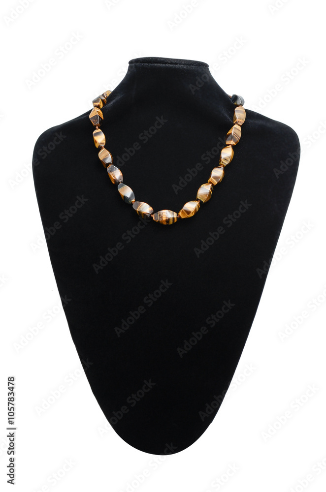 necklace on a mannequin isolated necklace on a mannequin isolated