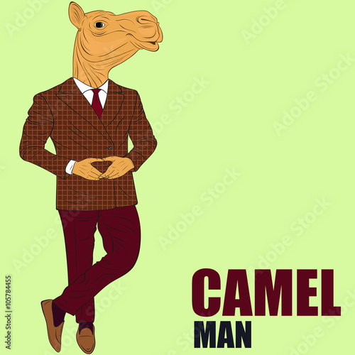 Cartoon character camel