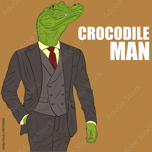 Cartoon character crocodile