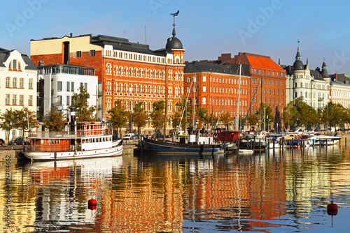Finland, Helsinki. Water landscape, northern harbor