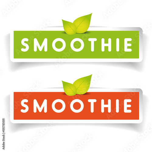 Smoothie label vector sign