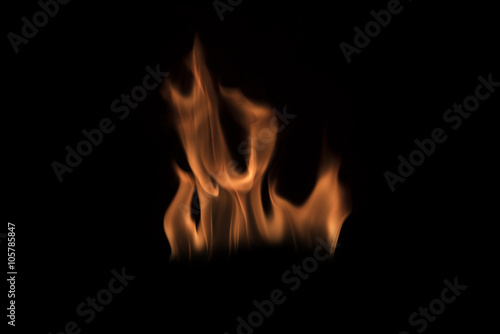 Fire on black background © somchaikhun