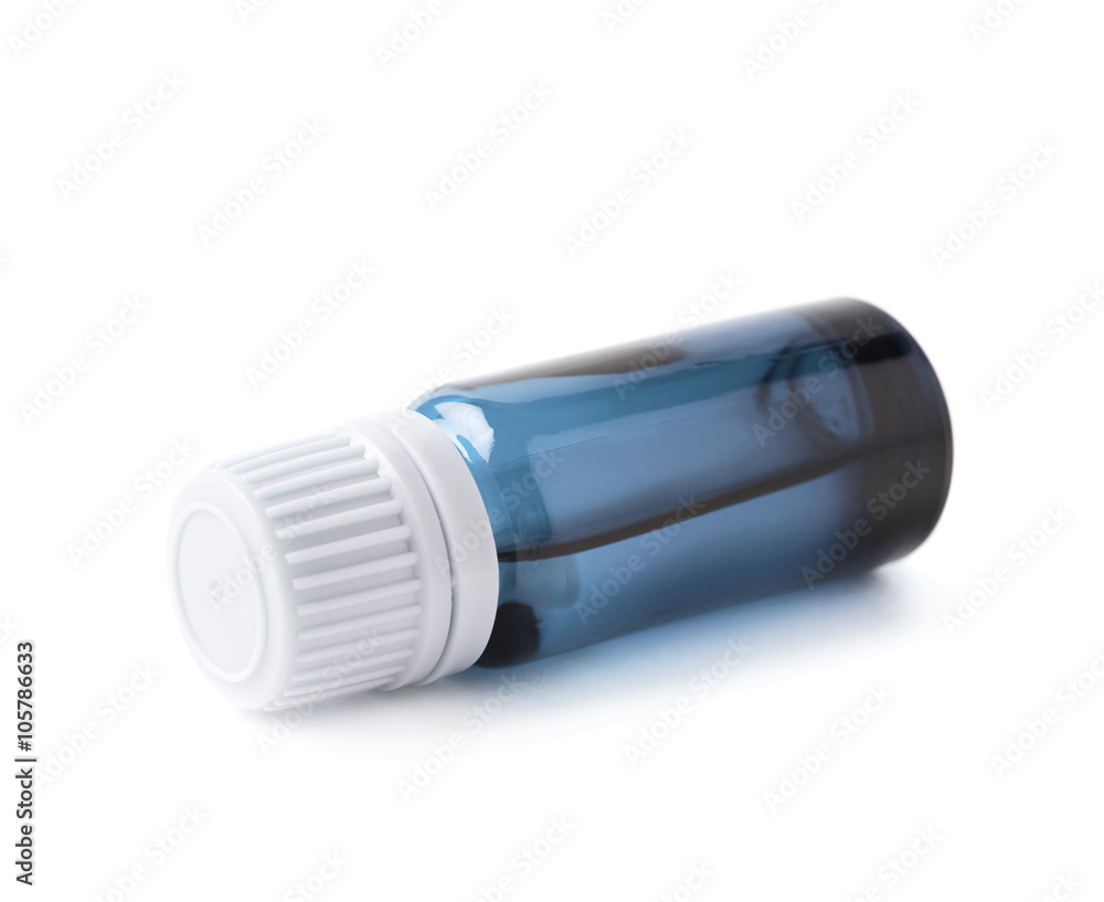 Small vial flask isolated Small vial flask isolated