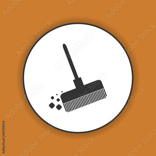 Broom vector icon