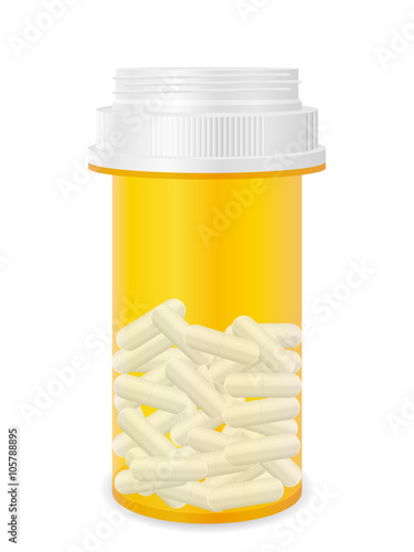 Bottle with pills