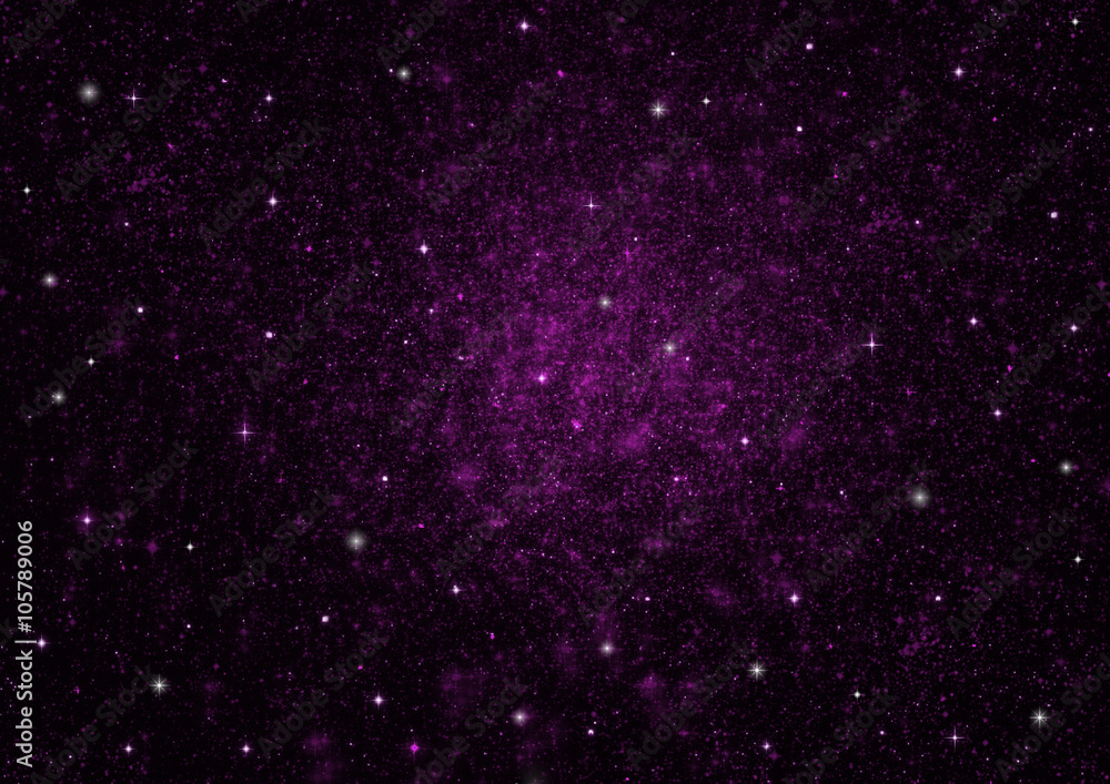 Fototapeta premium Star field in space and a nebulae